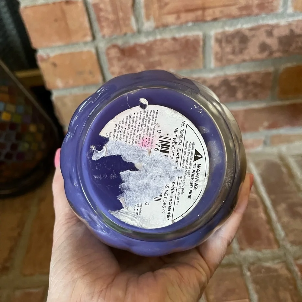 Enchanted Island Blue Candle with Beach Themed Resin Lid